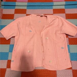 Adorable Pink  Button-Down Shirt